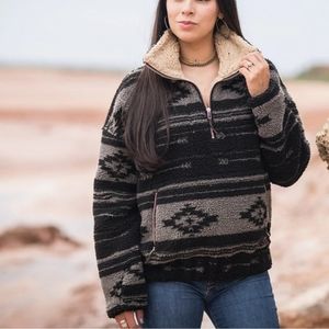 STS RANCHWEAR WOMEN'S ROXIE PULLOVER - GRAY SIZE MEDIUM